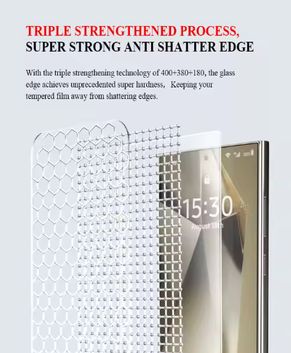 4K HD/Anti-Peeping Tempered Glass Screen Protector with Auto Dust-elimination Installation
